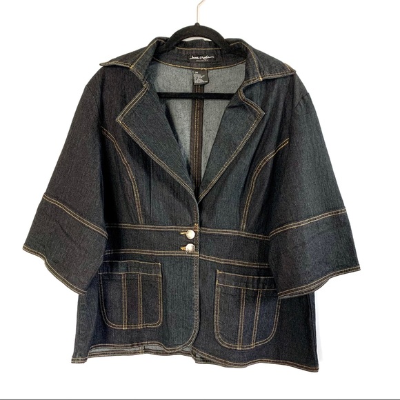 black denim jacket size 24